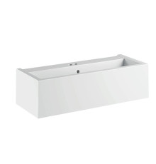 Раковина подвесная Kerasan Kanaal 100x40x25 см 1 отв. белый глянцевый 574301