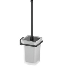 Ершик для унитаза настенный Aquatek Libra матовый черный AQ4310MB