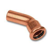 Отвод 45° медный пресс SANHA-Press 22 мм ВПр-НПр 1604022