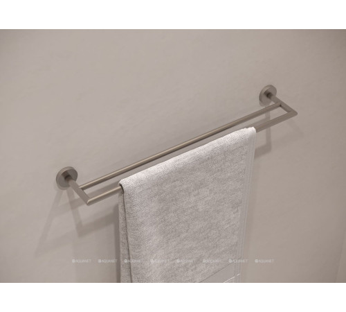 Держатель для полотенца Allen Brau Priority двурядный 614 мм матовый никель 6.31012-BN