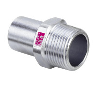 Переходник Viega Prestabo нелегированная сталь 1/2 x 18 мм 642051