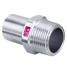 Переходник Viega Prestabo нелегированная сталь 1/2 x 18 мм 642051