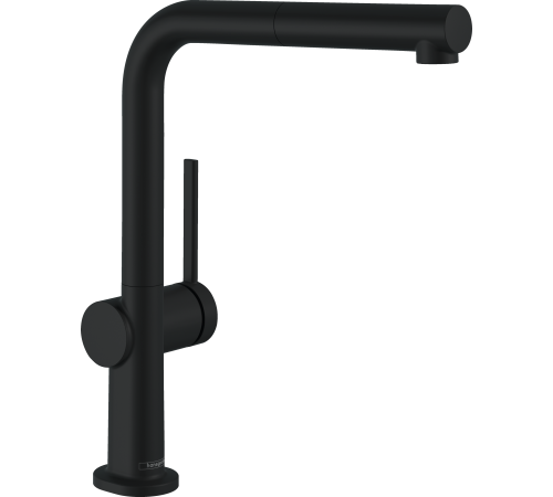 Смеситель для кухни Hansgrohe Talis M54 270 с вытяжным душем матовый черный 72808670