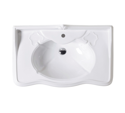 Раковина с пьедесталом Azzurra Jubilaeum 90x56 см 1 отверстие JULP0905500MBI