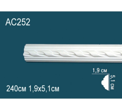 Молдинг полиуретановый Perfect AC252 с орнаментом AC252