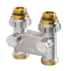 Узел нижнего подключения прямой Oventrop перепускной 1/2x3/4 1016363