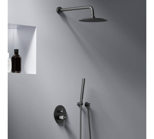 Встраиваемая душевая система Damixa Scandinavian Pure со смесителем черный матовый 936520300