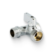 Кран шаровой приборный MVI 1/2x3/4x1/2 ННВ проходной хром BL.331.040504