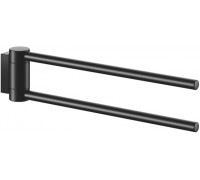 Полотенцедержатель KEUCO PLAN двойной поворотный 300 мм черный матовый 14919370000