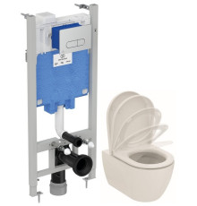 Комплект Ideal Standard Ellisse (унитаз T569201, инсталляция R046367) TR560401
