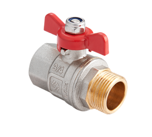 Кран шаровой HOGART Premium 1/2 НВ PN 40 ручка-бабочка HOGBV91404