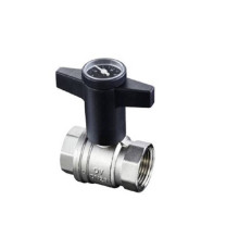 Кран шаровой Oventrop Optibal DN20 3/4 с термометром 1078006