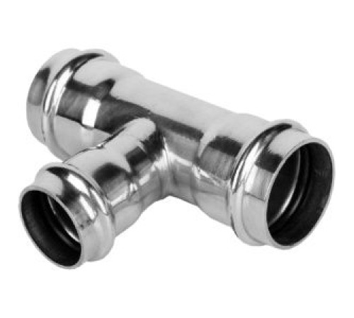 Тройник пресс Kromwell из нержавеющей стали 18х18х18 мм KW.SP931181818