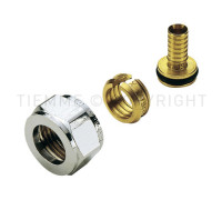 Адаптер для труб PE-X Tiemme 18x2.5 мм хром 1130098