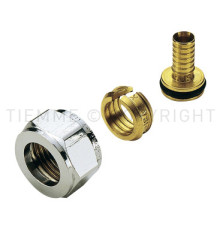 Адаптер для труб PE-X Tiemme 18x2.5 мм хром 1130098