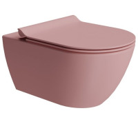 Унитаз подвесной безободковый GSI Pura 550x360 мм Swirlflush Blush Matte 8815FR524