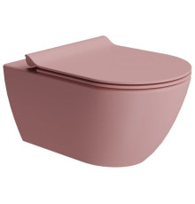 Унитаз подвесной безободковый GSI Pura 550x360 мм Swirlflush Blush Matte 8815FR524
