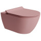 Унитаз подвесной безободковый GSI Pura 550x360 мм Swirlflush Blush Matte 8815FR524