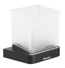 Держатель со стаканом Ravak 10° TD 210.20 черный X07P557