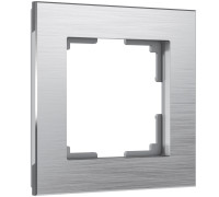 Рамка из металла на 1 пост Аluminium алюминий W0011706