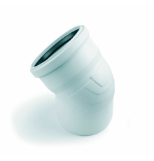 Отвод канализационный REHAU RAUPIANO Plus 110x30° белый RAL 9003 11231351001