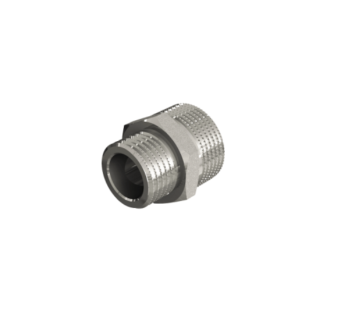 Ниппель переходной Metalit TIN PLATED 1/4 x 3/8 НН латунь луженая EBF291438T