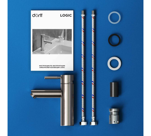 Смеситель для раковины Dorff Logic нержавеющая сталь D3002100SS