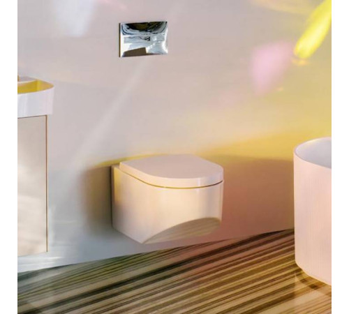 Унитаз подвесной Laufen Sonar 53х37х34 см безободковый белый матовый 8.2034.1.757.000.1