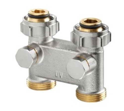 Узел нижнего подключения прямой Oventrop перепускной 3/4x3/4 1016362