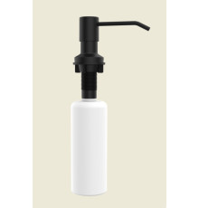 Дозатор для мыла AQUAme Cucina встраиваемый нержавеющая сталь черный AQM9991MB