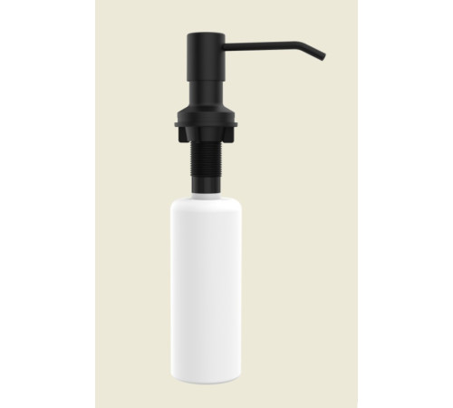 Дозатор для мыла AQUAme Cucina встраиваемый нержавеющая сталь черный AQM9991MB