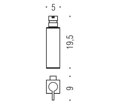 Дозатор для мыла подвесной Colombo Design MiniQ хром B9343.CR