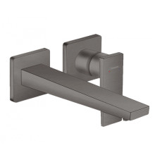 Смеситель для раковины Hansgrohe Metropol настенный внешняя часть излив 225 мм черный хром 32526340