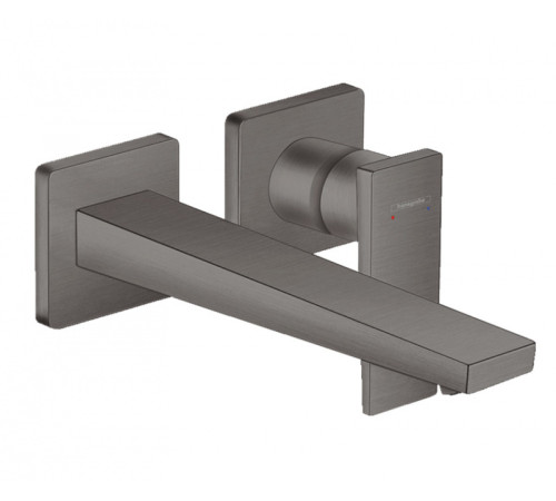 Смеситель для раковины Hansgrohe Metropol настенный внешняя часть излив 225 мм черный хром 32526340