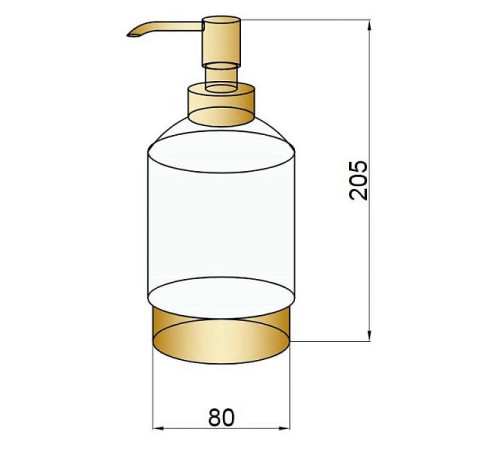 Дозатор для жидкого мыла Boheme настольный латунь/хрусталь хром 10223