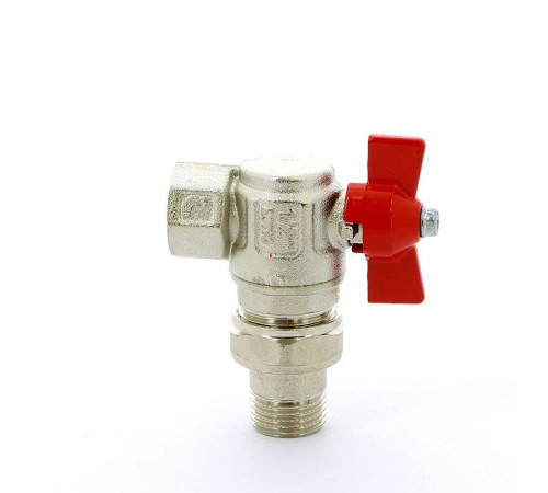 Кран шаровой ITAP IDEAL 1/2 НВ угловой с разъемным соединением бабочка 298