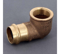 Угол 90° пресс-В бронзовый Viega Sanpress 28х1 283728