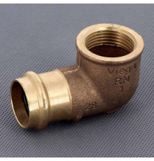 Угол 90° пресс-В бронзовый Viega Sanpress 28х1 283728