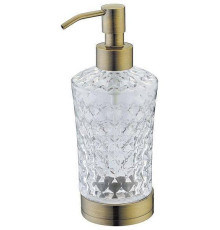 Дозатор для жидкого мыла Boheme настольный латунь/хрусталь бронза 10221