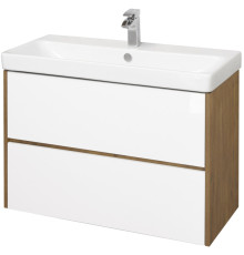 Тумба-умывальник с раковиной Aquaton Сканди 90 Белый / Дуб Рустикальный 1A2519K0SDZ90