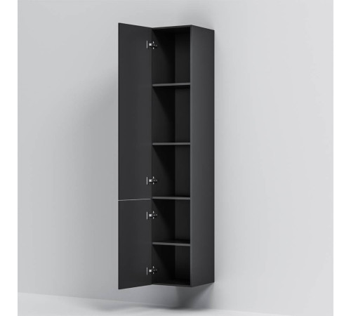 Шкаф-пенал подвесной AM.PM Gem 30 см правый черный матовый M90CHR0306BM