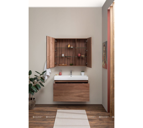 Зеркало Aquanet Нью-Йорк 100 шпон орех 00203955