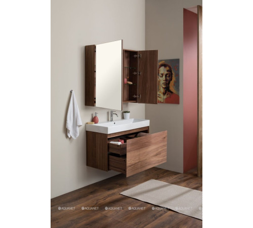Зеркало Aquanet Нью-Йорк 100 шпон орех 00203955