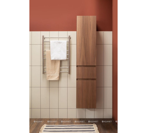 Шкаф-пенал Aquanet Нью Йорк 35 L шпон орех 00257886