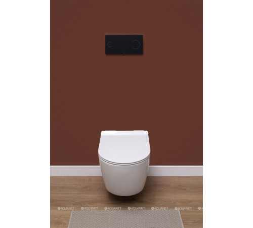 Унитаз подвесной Aquanet Cetus Rimless сиденье Slim Soft Close CETUS-W