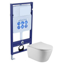 Комплект инсталляции AQUATEK БЕТТА (рама INS-0000012, унитаз AQ1253W-00) без кнопки INS-0000012/AQ1253W-00