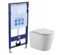 Комплект инсталляции AQUATEK ВЕГА cmp рама Standard INS-0000012 унитаз AQ1904-00 с сиденьем soft-close