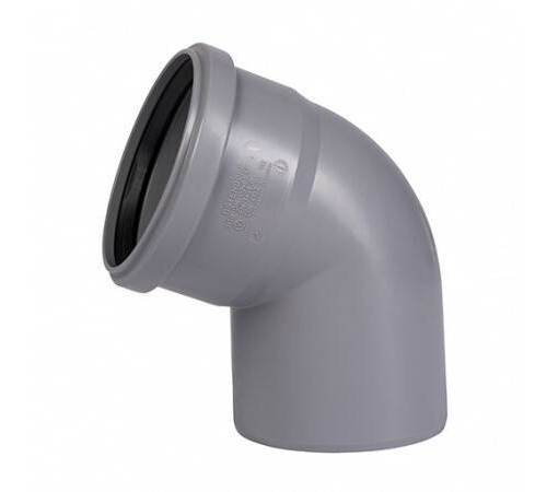Отвод Ostendorf HTB 67° 50 мм PP RAL 7037 112130