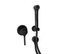 Смеситель с гигиеническим душем Jacob Delafon Elate матовый черный E24610-BL