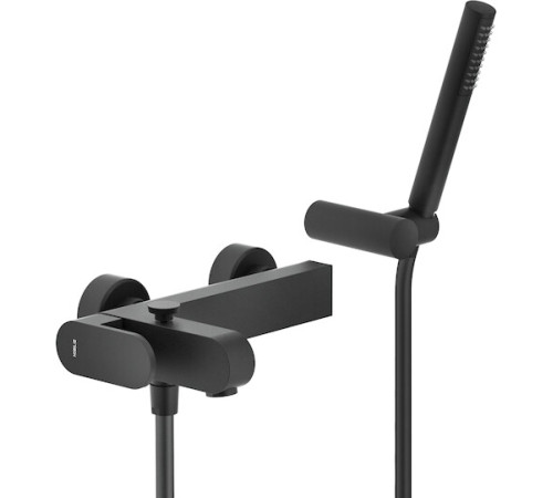 Смеситель для ванны UP с душевым набором матовый черный UP94110BM